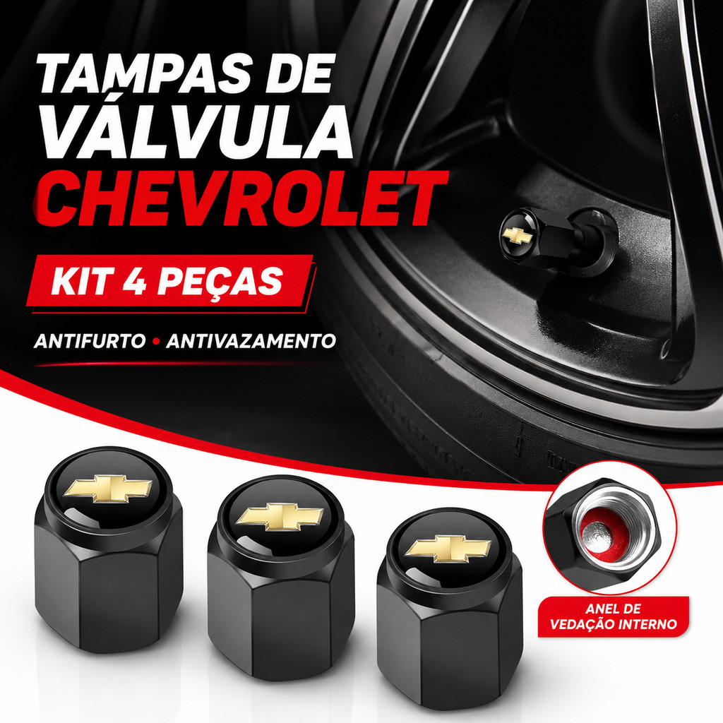 4 Pcs Tampas Da Haste Válvula Do Pneu De Carro Chevrolet Com Anel De Vedação De Ar Roda À Prova De Poeira Para Onix Cruz