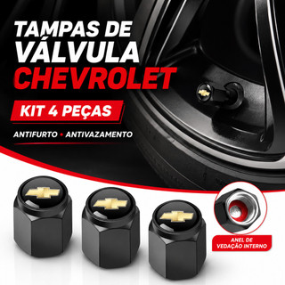 4 Pcs Tampas Da Haste Válvula Do Pneu De Carro Chevrolet Com Anel De Vedação De Ar Roda À Prova De Poeira Para Onix Cruz