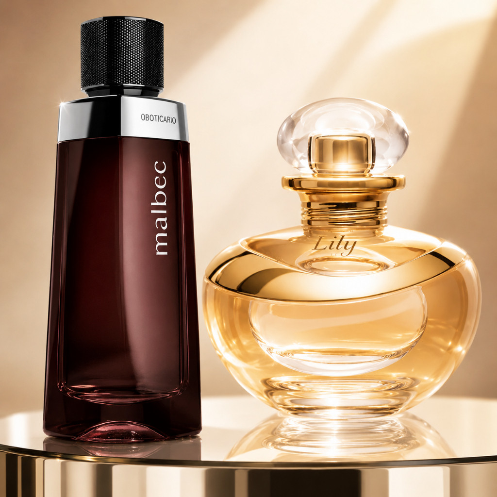 Kit 2 Perfumes Masculino e Feminino Premium Fragancia Luxo Presente Casal 100ml