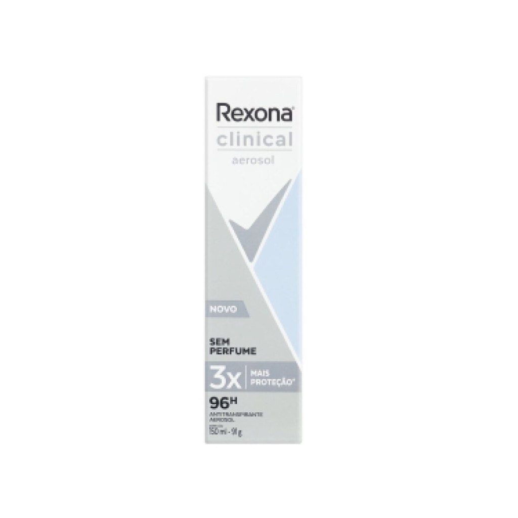 Desodorante Aerossol Rexona Clinical Sem Perfume 96h 150ml