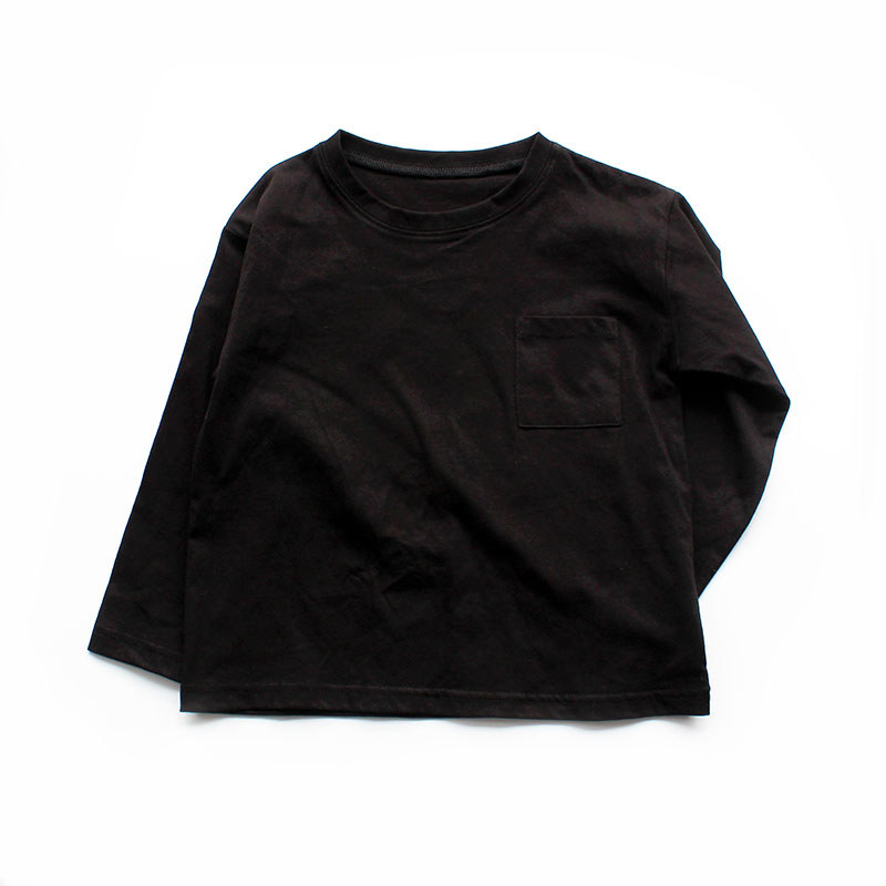 Comércio exterior roupas infantis pedido diário meninos primavera verão camisa de fundo crianças ajuste solto camiseta b