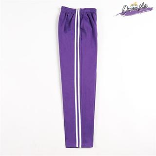 Roxo primavera outono estilo uniforme escolar calças júnior escola primária estudantes uma duas barras em linha reta sol