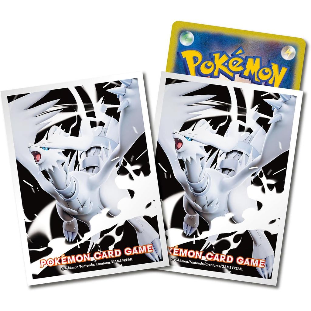 White Flare Sleeves/Deck Shields, 64 sleeves, Pokémon Trading Card Game, Authentic Product