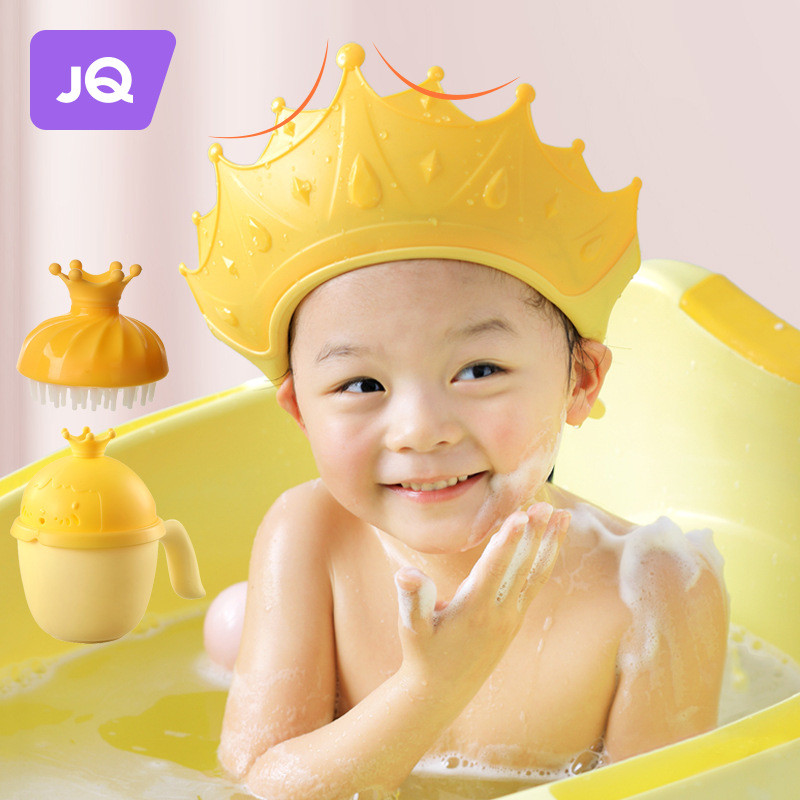 Ferramenta de Lavagem de Cabelo para Bebês Jingqi, Touca Impermeável para Crianças, Protetor de Ouvido para Lavagem de C