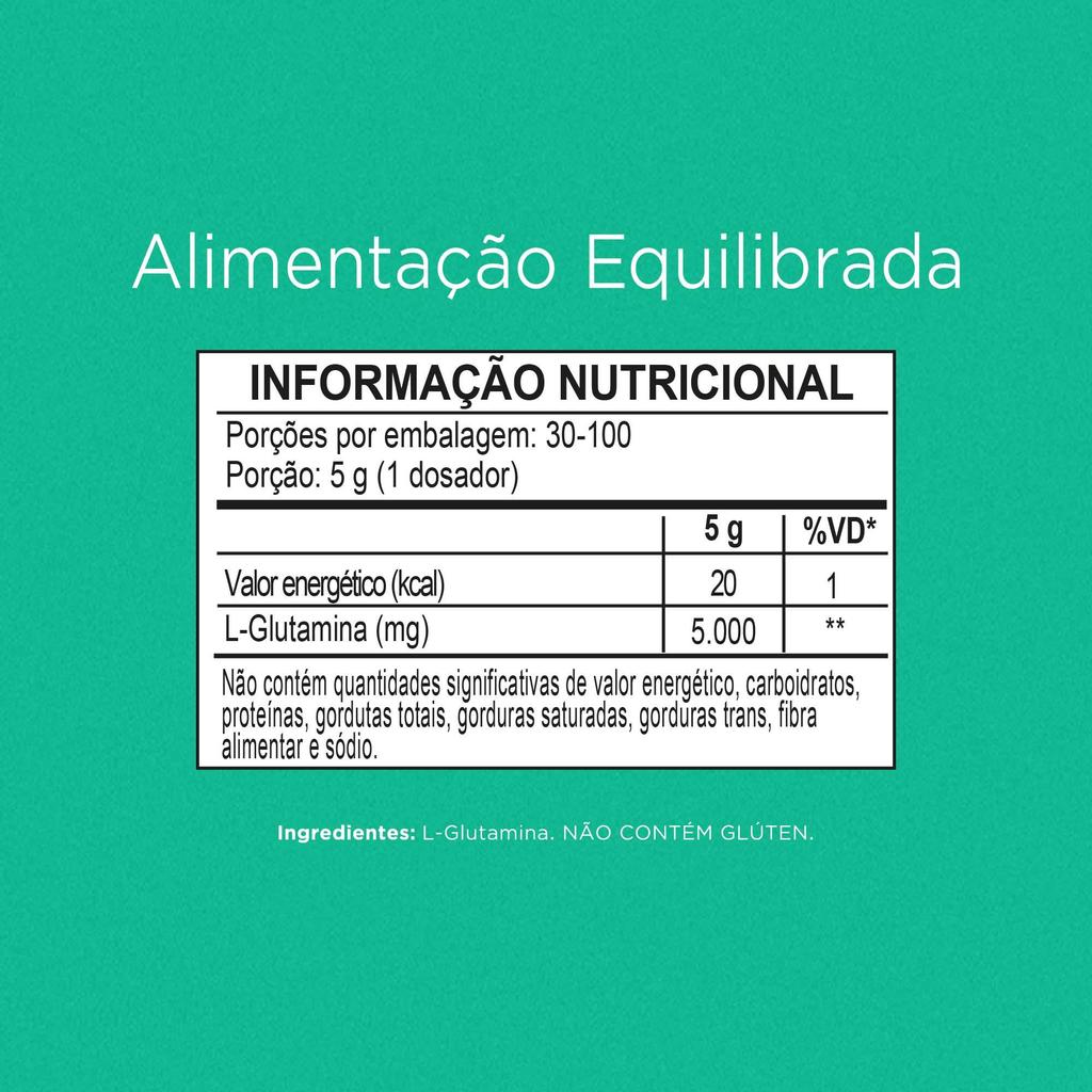 Nutrify Glutamine L-Glutamina Isolada 500g — imagem 2 de 2