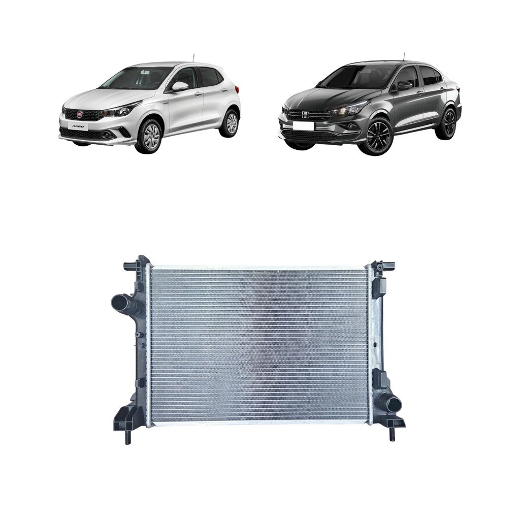RADIADOR FIAT ARGO CRONOS 1.0 1.3 1.7 1.8 MANUAL COM AR 2017 2018 2019 2020 2021 2022 2023 2024 2025