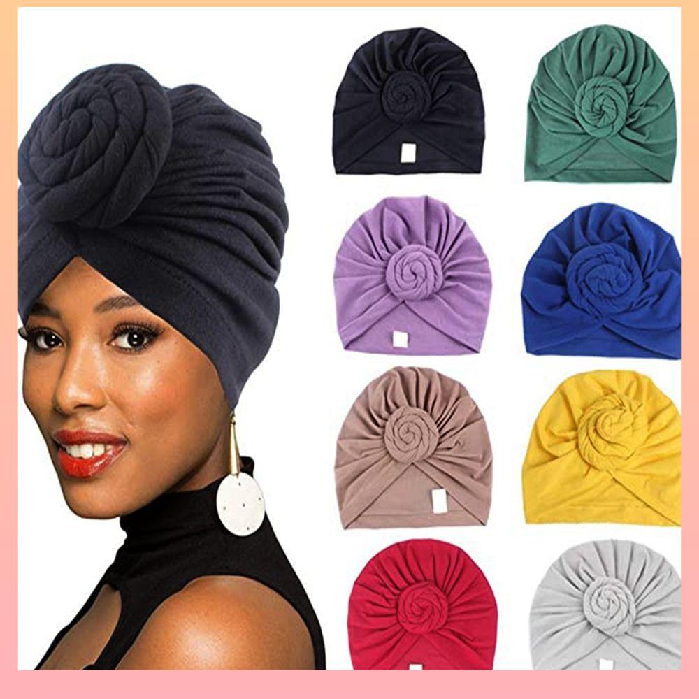 23x19cm Turbante Para Quimioterapia Em Algodão De 10 Cores Com Desenhos Africanos