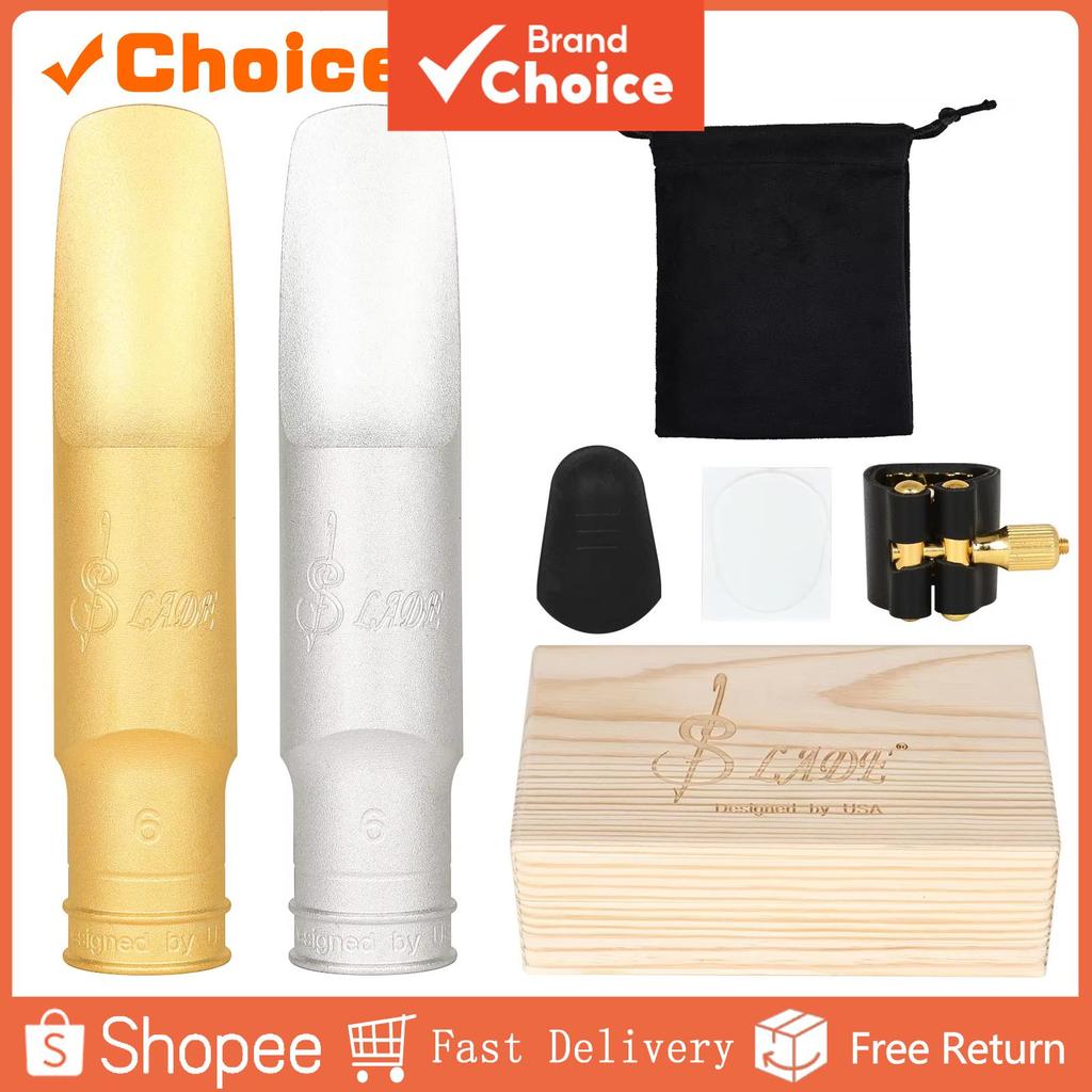 SLADE Saxofone Bocal Premium 6C Alto Tenor Metal Latão Boca Peças Acessórios Para Instrumentos De Sopro Jogadores Presen
