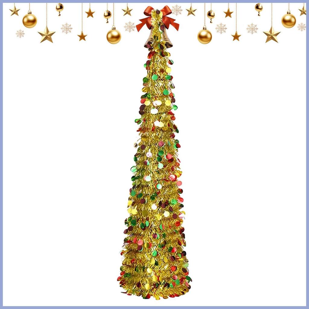 Árvore De Natal Falsa 150cm , Destaque De Exibição De Férias Com Lantejoulas , Enfeite Para Escritório , Escola , Mueady