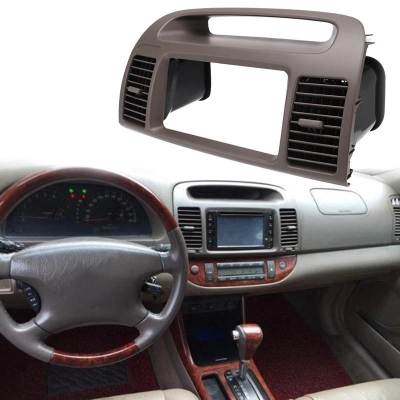 2 Din Quadro De Rádio Do Carro Fascia A/C Painel Ar Condicionado Saída Ventilação Grade Capa Para Toyota-Camry 2002-2006