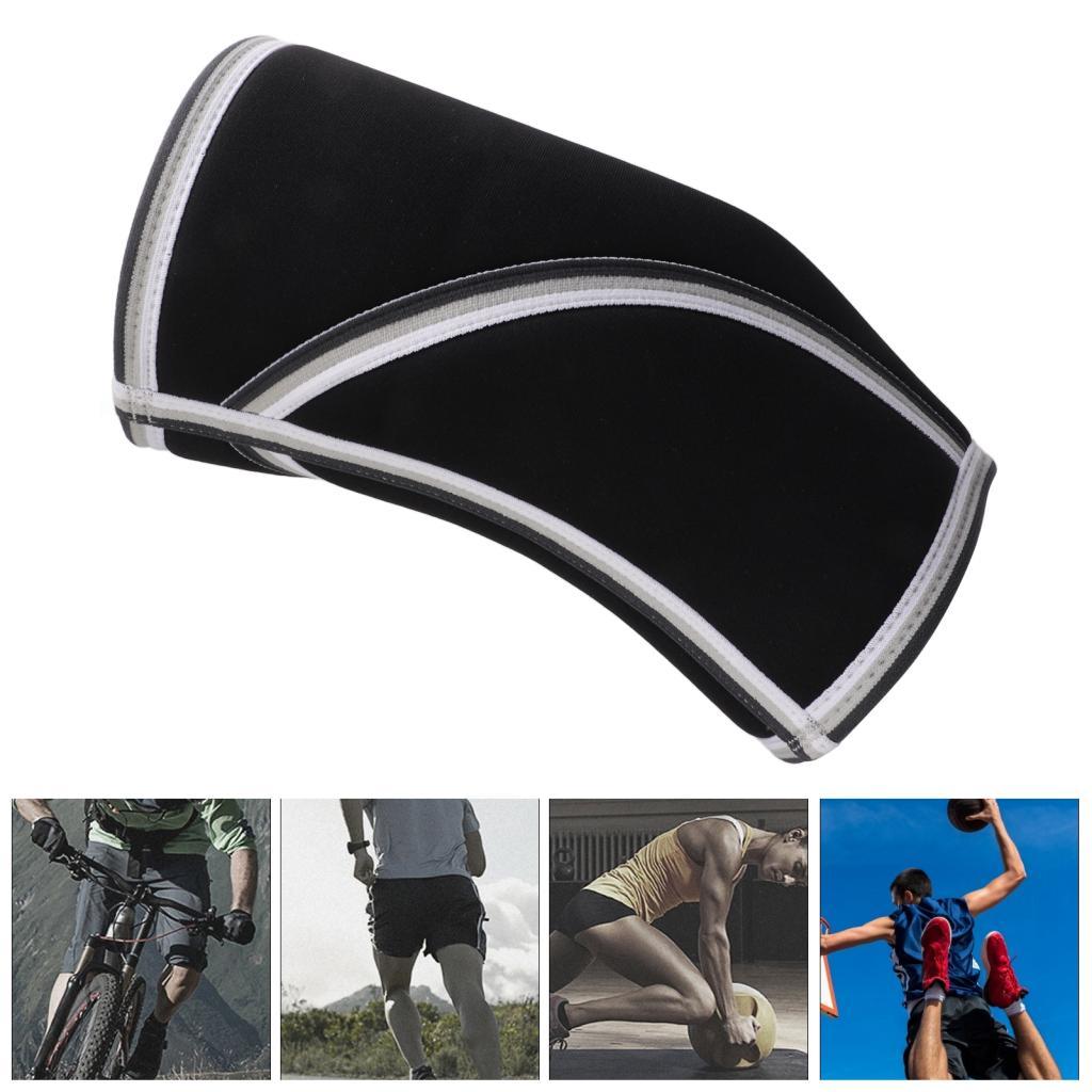 Mangas de joelho Protetor esportivo Brace Wraps para corrida de montanhismo com nylon e borracha de neoprene