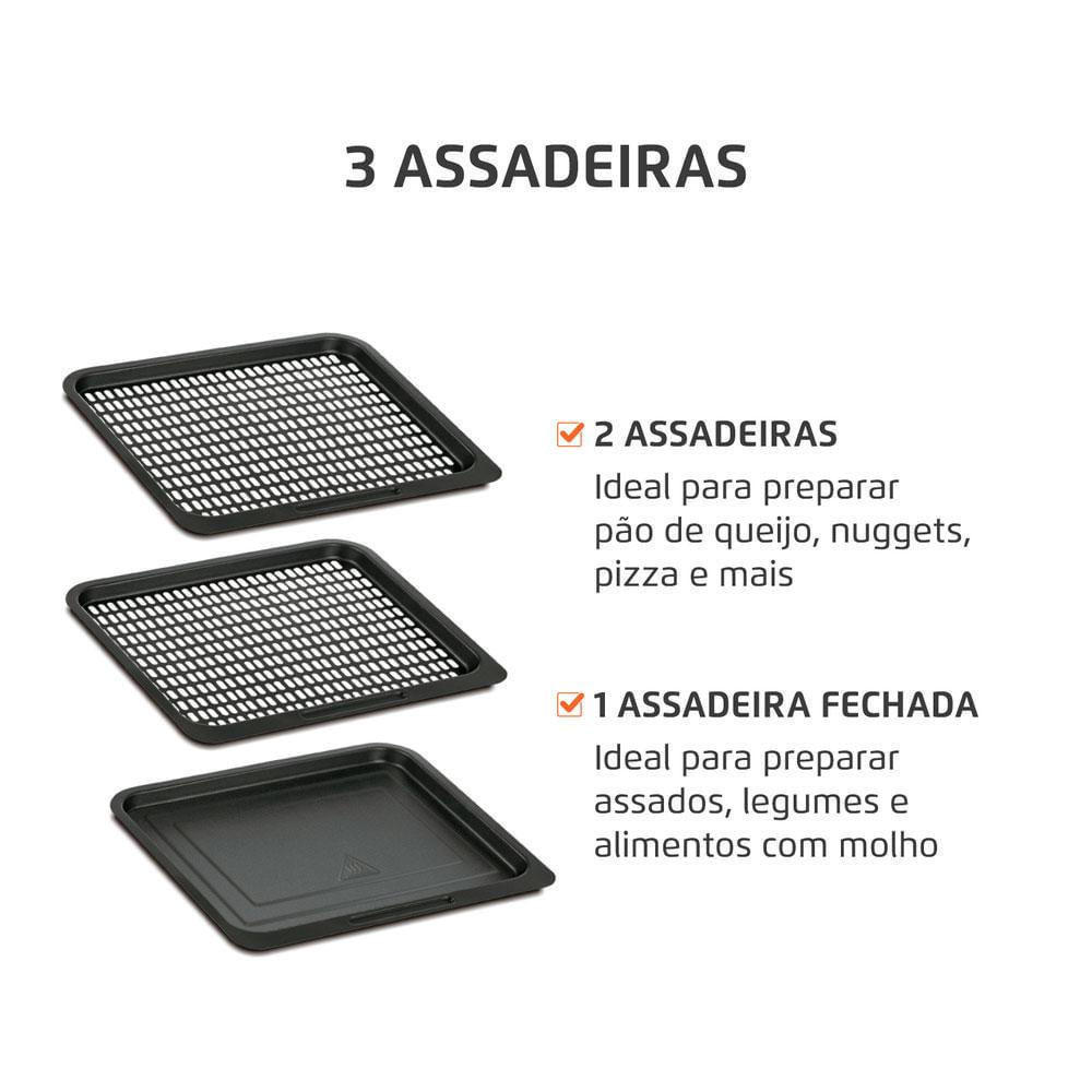 Fritadeira Air Fryer Oven 12L Mondial AFON-12L-BI 127V — imagem 2 de 2