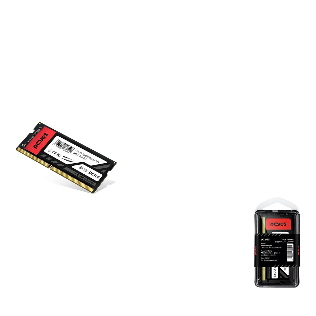 Memoria PCYES Sodimm 8GB DDR4 2666MHZ - PM082666D4SO - PCYES