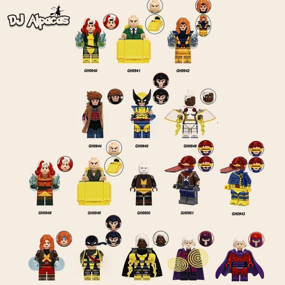 Blocos De Construção Figuras Brinquedo Colecionável GH0940 GH0941 GH0942