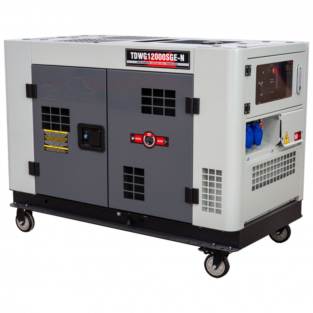 Gerador de energia 10 Kva a diesel monofásico partida elétrica - TWDG12000SGE-N - Toyama