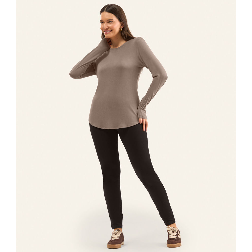 Legging Feminina Molecotton Felpada Básica Rovitex Preto