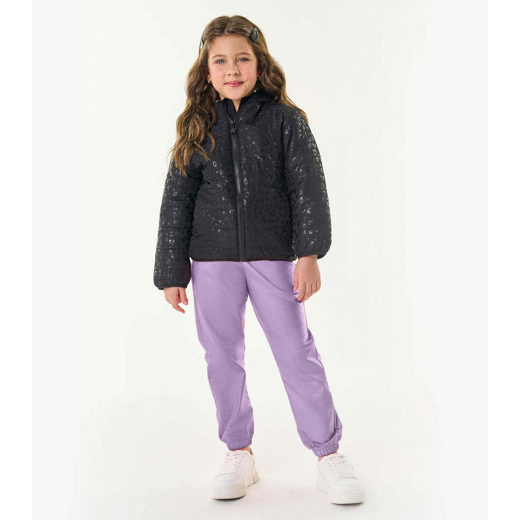 Calça Jogger Infantil Feminina Trick Nick Roxo