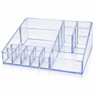 Organizador de Mesa Transparente Multiuso Porta Canetas Maquiagem Escritório Mesa