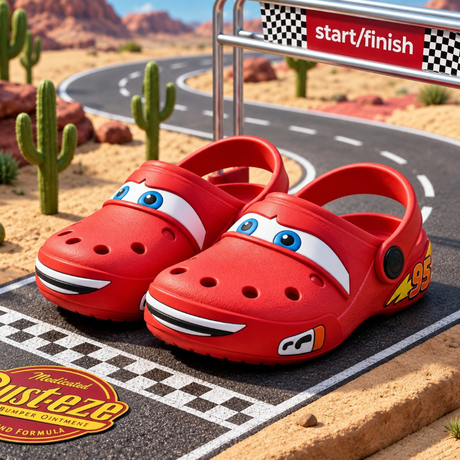 Babuche Infantil Menino Personagens Carros Sandália Chinelo Confortável Masculino Macio Antiderrapante Raio Corrida