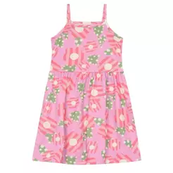 Vestido infantil menina em malha Brandili