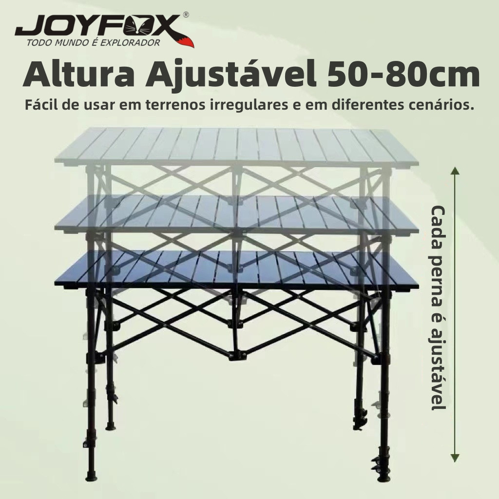 Mesa Dobrável 120X55cm Ultraleve Portátil Altura Ajustável · foto 2