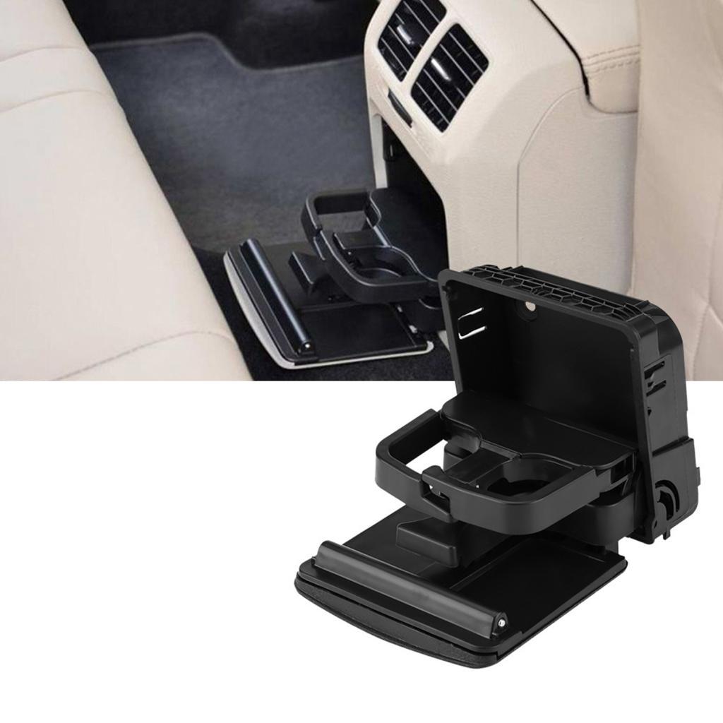 3clife-BR HUIOP Suporte de copo de apoio de braço traseiro Console durável para MK5 MK6 Rabbit 1K0862532 Preto 5.5 x .1