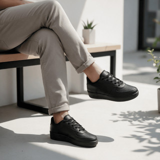 Tênis Masculino Feminino Casual Dia a Dia Moda Estilo Leve Conforto Premium Academia Caminhada Branco Preto Adulto