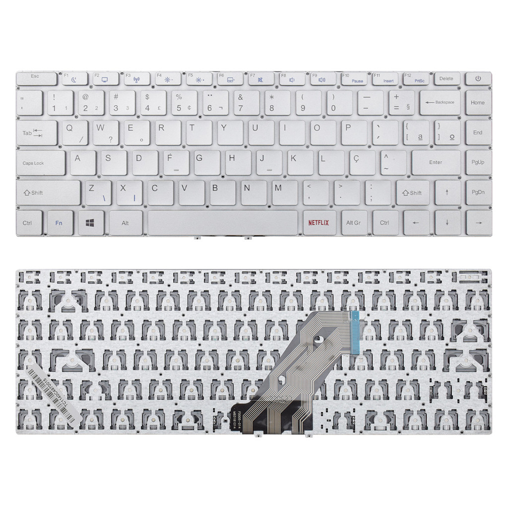 Teclado para Notebook compatível com Multilaser Ultra UB420 ABNT2