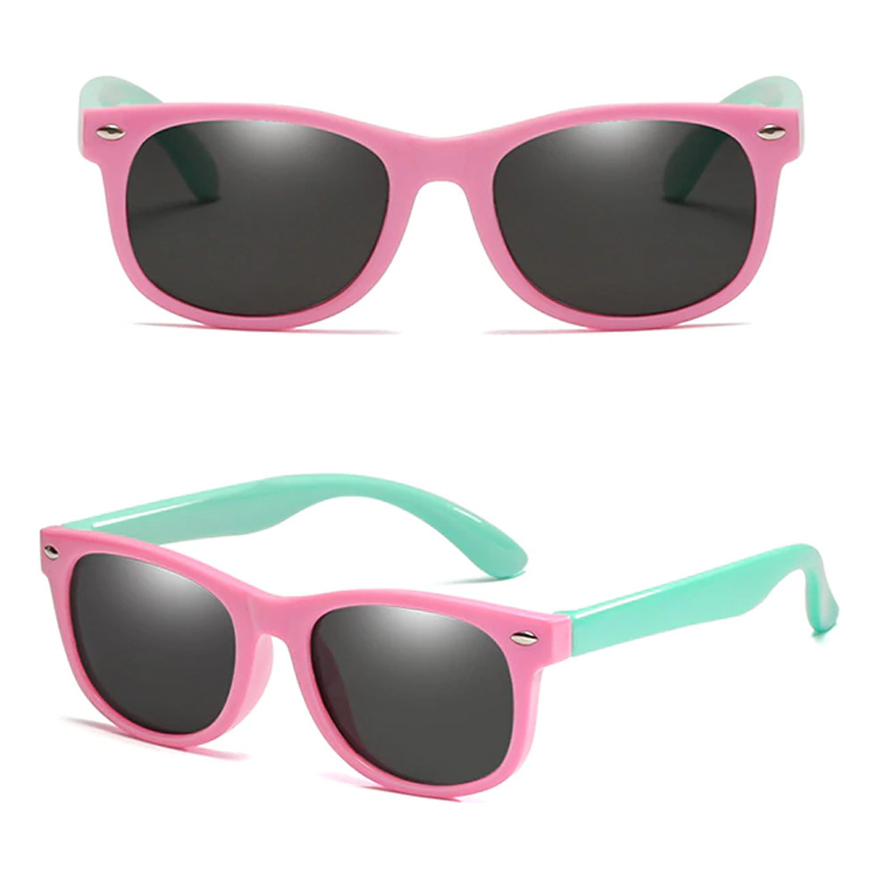 Óculos De Sol Infantil Óculos Escuros Criança Bebê Polarizado Proteção Uv Flexível TR90 Iceman 476