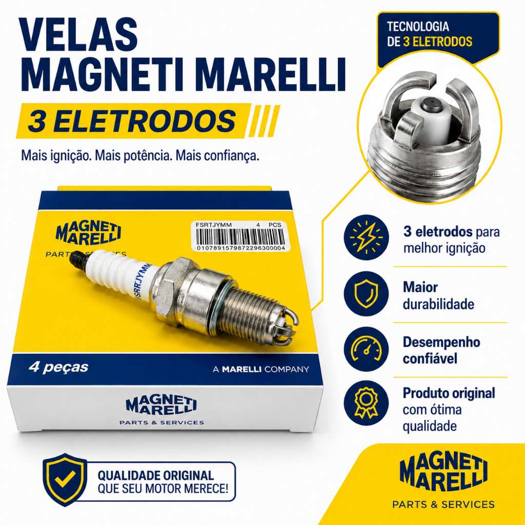 Jogo de Vela Ignição 3 Eletrodos Gol Parati Saveiro 1997 a 2005 · foto 2