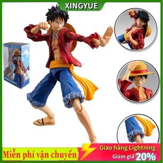 Figura de PVC do personagem de anime Luffy, modelo colecionável, brinquedo infantil, 17 cm, NSZH.