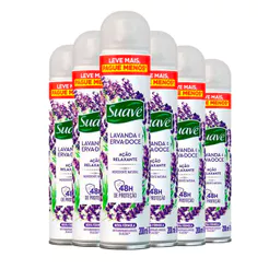 Kit Desodorante Antitranspirante Suave Lavanda e Erva Doce 200ml C/6 Unidades