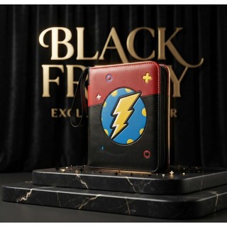 Pasta Fichário 400 Cartas TCG Pokémon Capa Couro Impermeável e Alça