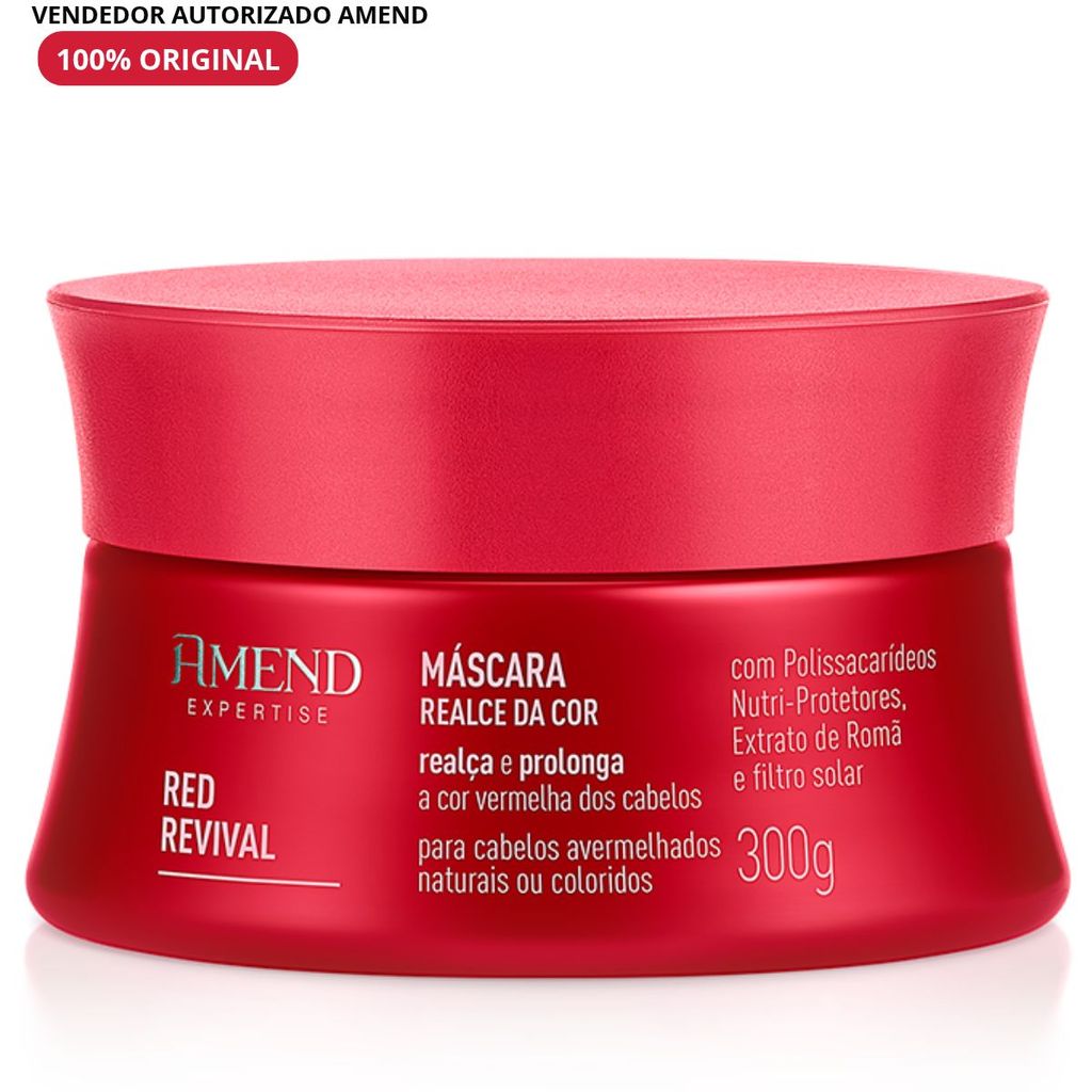 Máscara Realce da Cor Vermelha Red Revival Amend Cosmetics -300g