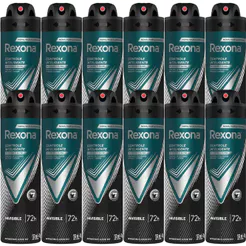 Kit Desodorante Aerosol Rexona Invisible 90g/150ml - 12 Unidades