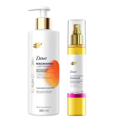 Kit Dove Sérum Hidratante Corporal Niacinamida + Uniformizador 380ml + Óleo Sérum Corporal Firmador 150ml