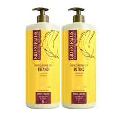Kit 2 Cremes Para Pentear Bio Extratus Silicone Com Tutano 1L