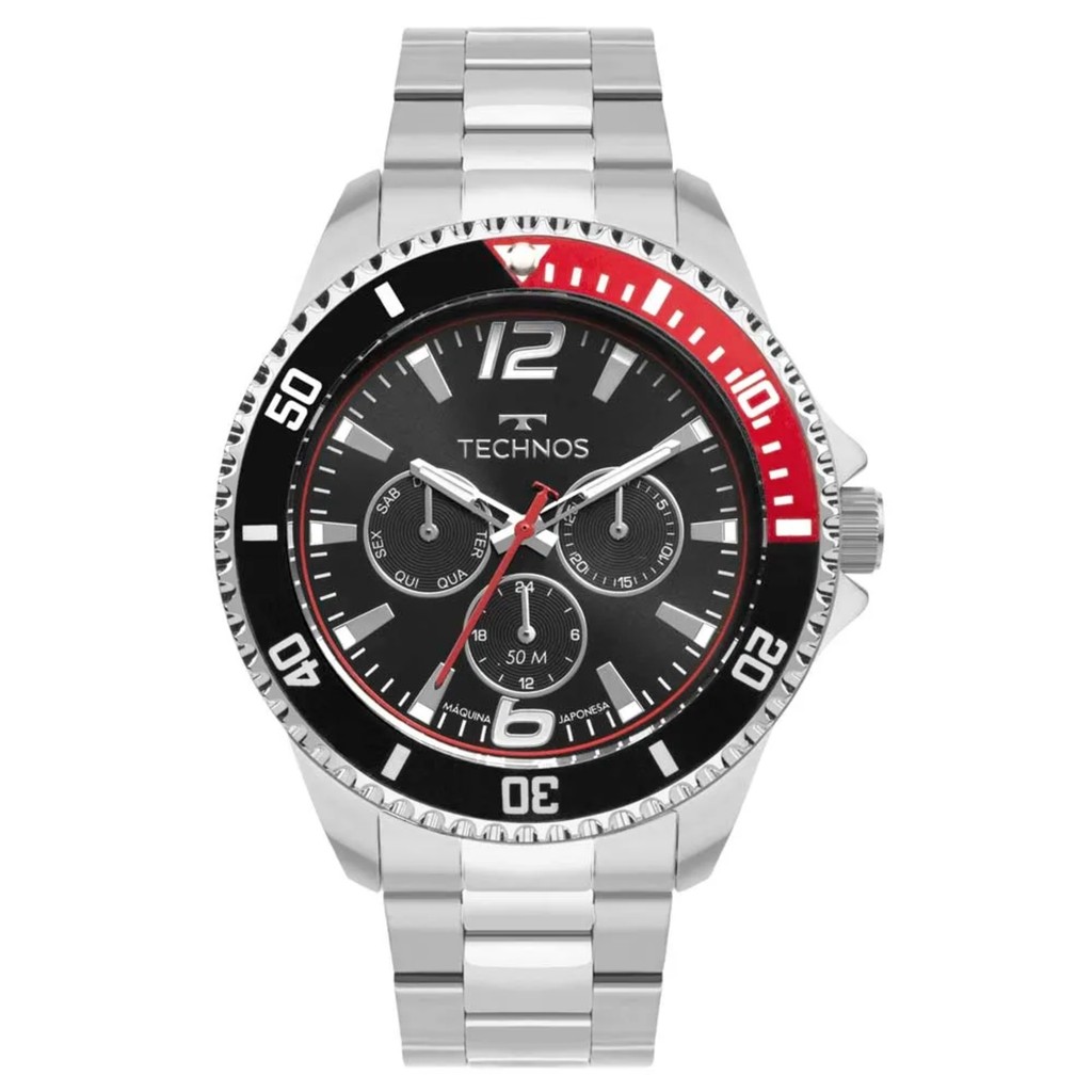Relógio Technos Racer 6P29ALE/1P Prata Masculino