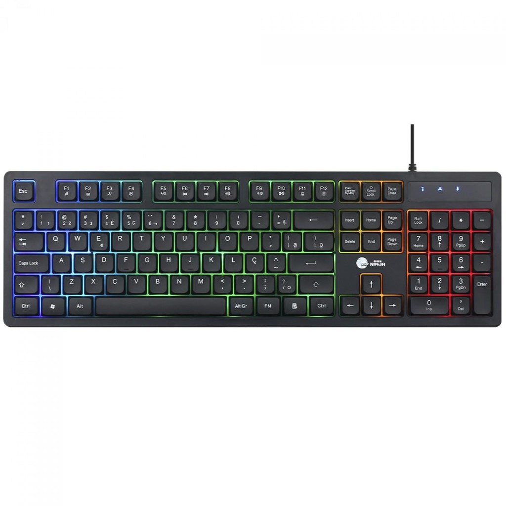 Combo Gamer Ninja Squad 4 Em 1, Headset, Teclado, Mouse e Mousepad, USB, Rainbow, GN-CG-SQTMPHB - detalhe