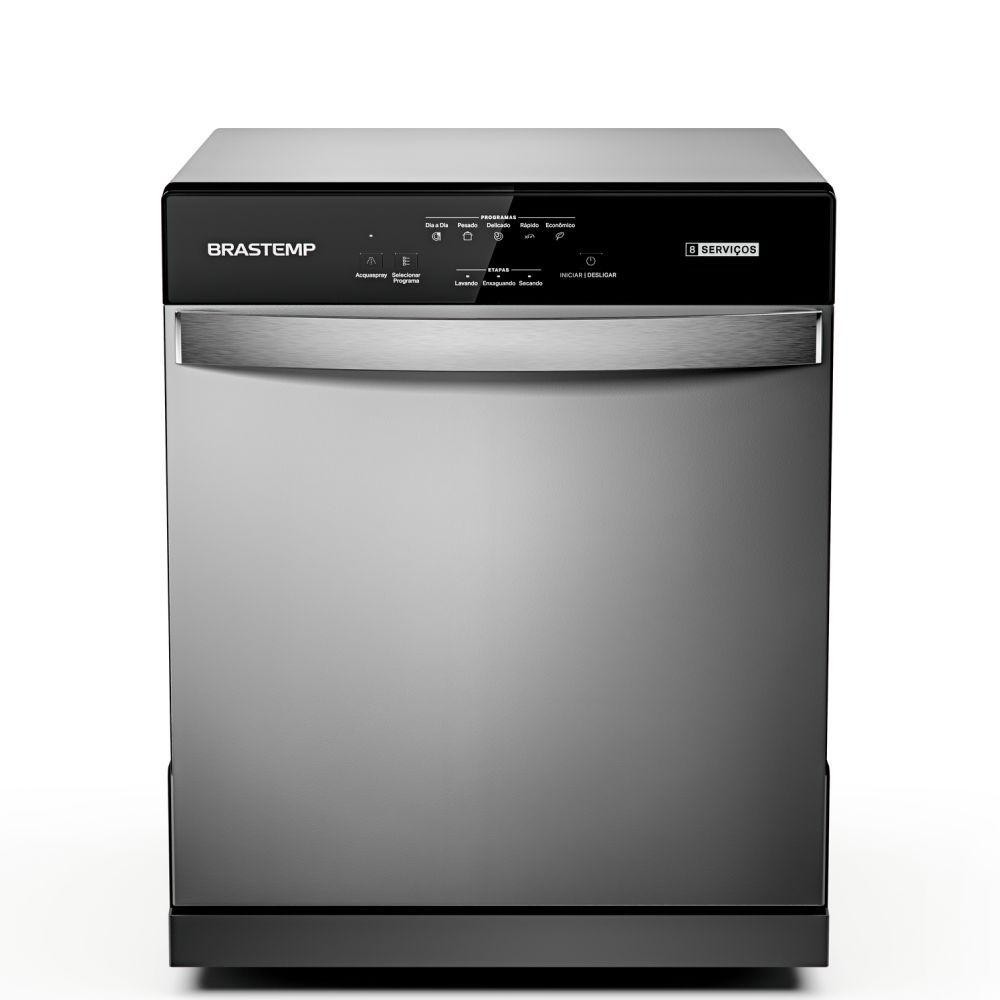 Lava-Louça Brastemp 8 Serviços Cinza 127V BLF08BS em Oferta na Shopee
