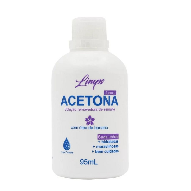ACETONA 2 EM 1 LIMPS CRUZEIRO 95ML