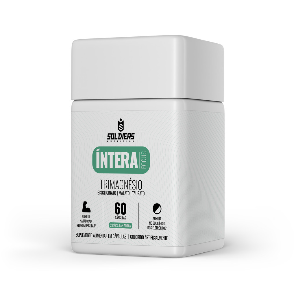 Trimagnésio Íntera Focus  Relaxamento Muscular e Sono - Soldiers Nutrition em Oferta na Shopee