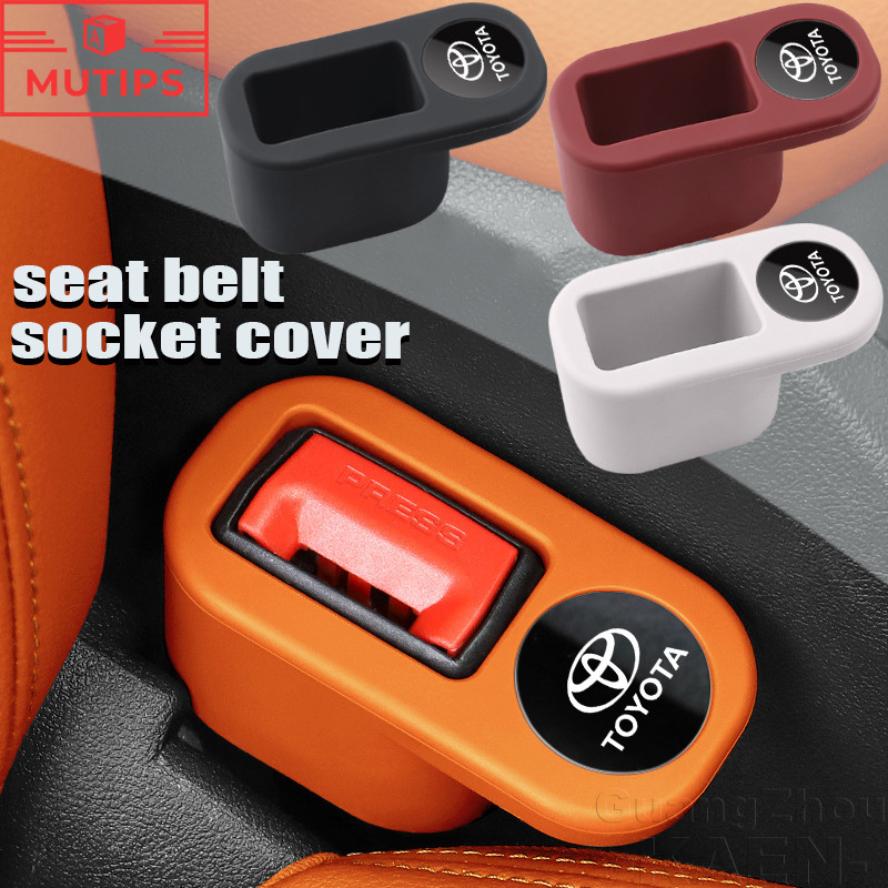 Protetor De Soquete De Cinto De Segurança De Carro Toyota Base Silicone Capa Anti-Arranhões Interior Do Para Corolla Cro