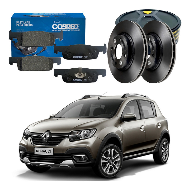 Kit Disco Pastilha Freio Sandero Stepway 1.6 2020 A 2021