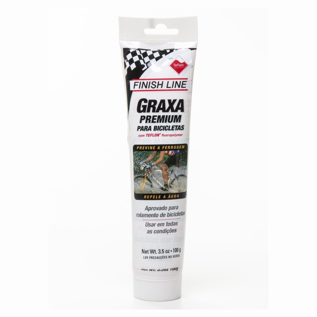 Graxa Premium Finish Line 100g Teflon p/Manutenção Bike