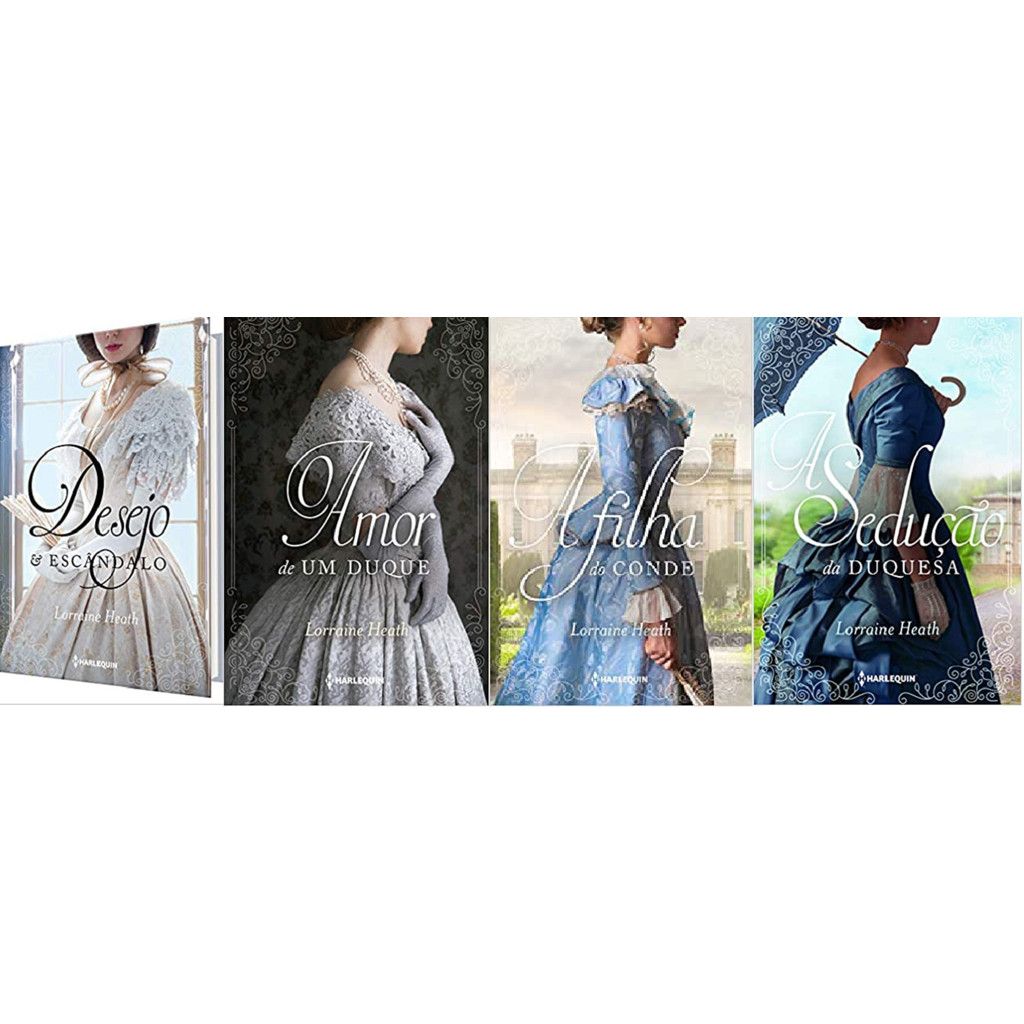 KIT 4 LIVROS Irmãos Trewlove Lorraine Heath Desejo E Escândalo + O Amor De Um Duque + A filha do conde + A Sedução Da Du