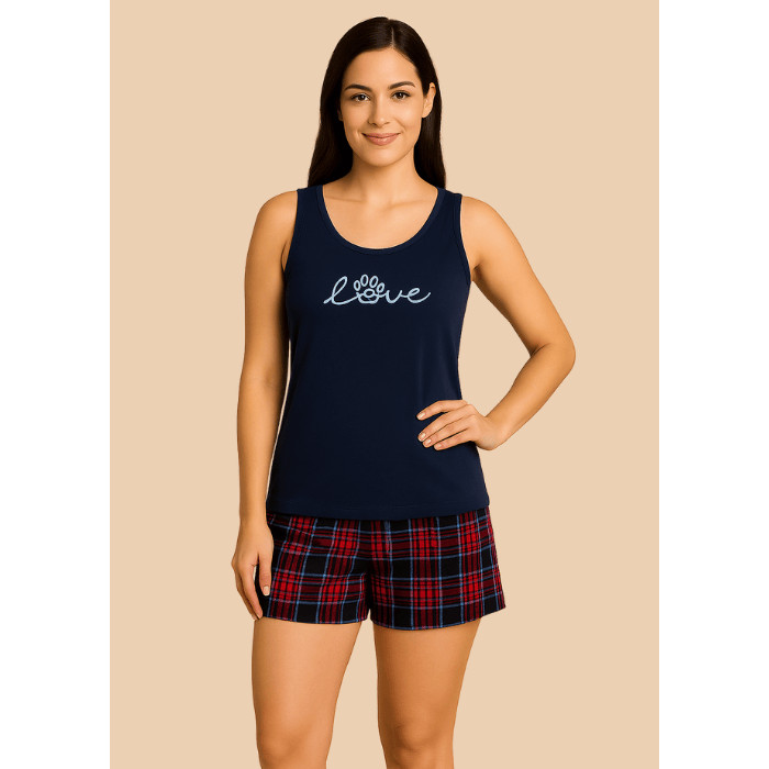 Pijama Feminino Regata Meia Coxa Short Doll Suede Roupa de Dormir