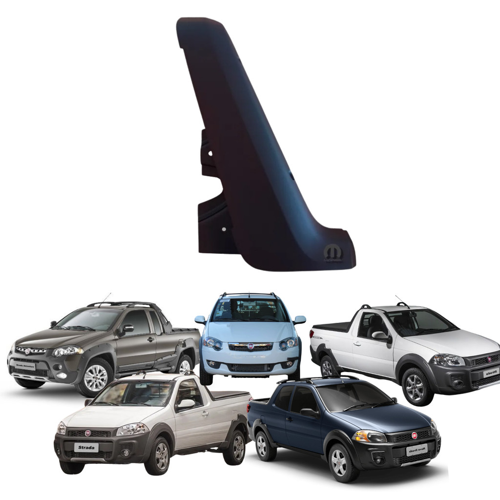 Moldura Acabamento Coluna Caçamba Lado Esquerdo Fiat Strada Working Trekking Original 100208709