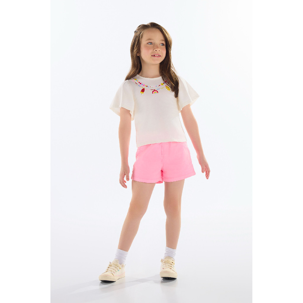 Blusa com Strass para Menina Quimby em Oferta na Shopee