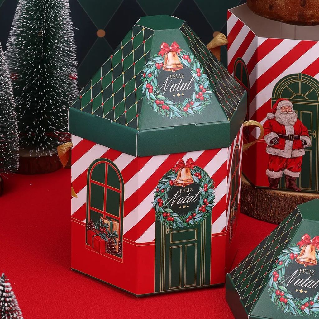 30 CASINHA NATAL GRANDE PARA PANETONE DOCE VINTAGE 5182 ( JANGO NATAL 2025 )